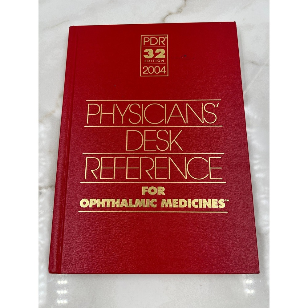 Physicians Desk Reference for Ophthalmic Medicines 2004 32nd Edition PDR Red